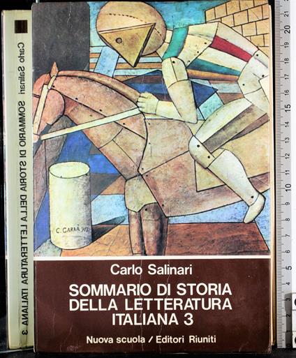 Sommario di storia della letteratura italiana 3 - Carlo Salinari - copertina