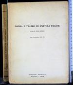 Poesia e tatro di anatole france