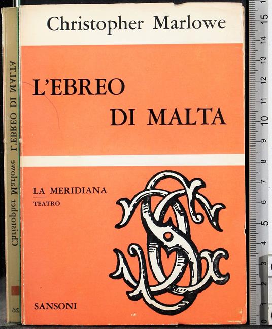 L' ebreo di Malta - Christopher Marlowe - copertina