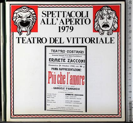 Spettacoli all'aperto 1979. Teatro del Vittoriale - copertina