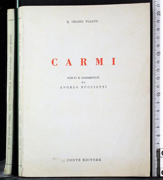 Carmi - Q. Flacco Orazio - copertina