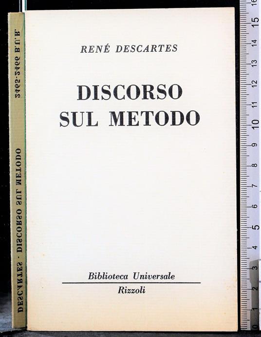 Diverso sul metodo - René Descartes - copertina
