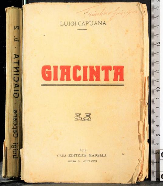 Giacinta - Luigi Capuana - copertina