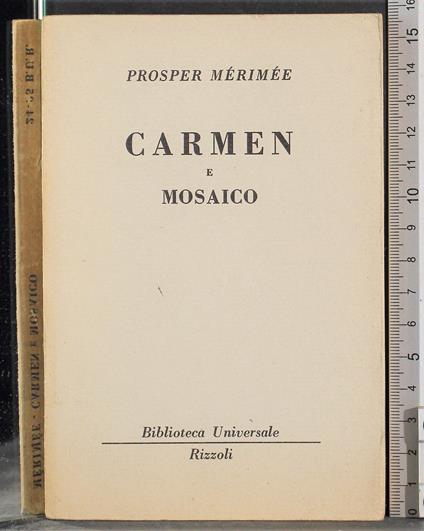 Carmen e mosaico - Prosper Mérimée - copertina