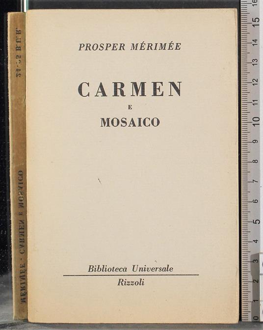 Carmen e mosaico - Prosper Mérimée - copertina