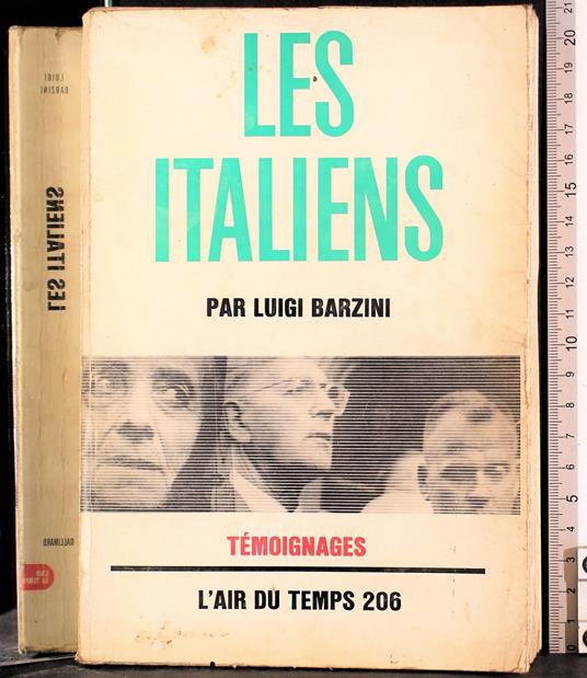 Les italiens - Luigi Barzini - copertina