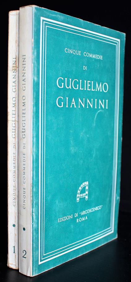 Cinque commedie. 2 Volumi - Guglielmo Giannini - copertina