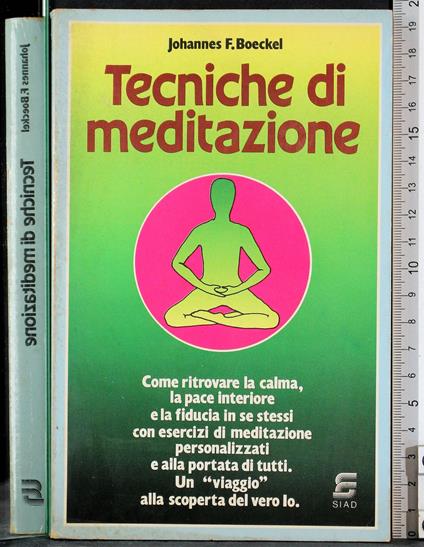 Tecniche di meditazione - F. Johannes Boeckel - copertina