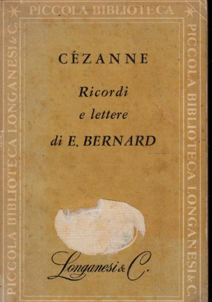 Cezanne, ricordi e lettere - Émile Bernard - copertina