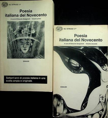 Poesia italiana del Novecento - Edoardo Sanguineti - copertina