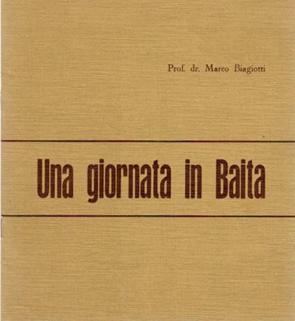 Una giornata in Baita - Marco Biagiotti - copertina