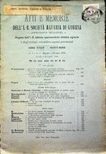 Atti e memorie dell'I.R. Società agraria di Gorizia: periodico mensile: A. XXXIX - nuova serie - N. 5 e 6 - Maggio e giugno 1899