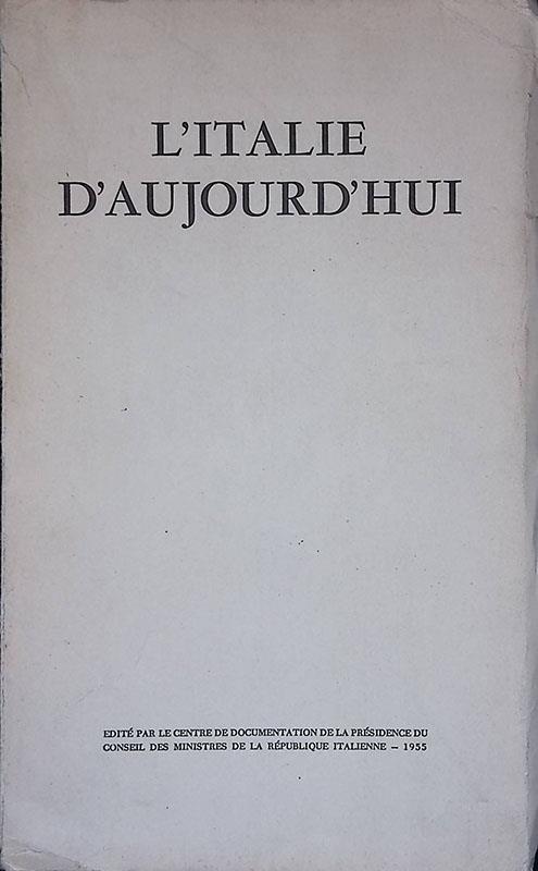 L' Italie d'aujourd'hui - copertina