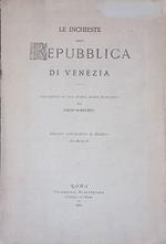 Le inchieste della Repubblica di Venezia. Frammenti di una storia della statistica