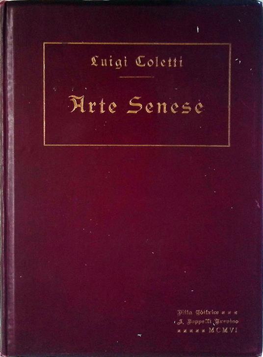 Arte Senese - Luigi Coletti - copertina