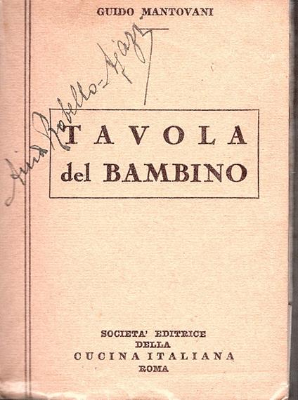 Tavola del bambino - G. Luigi Cerchiari - copertina