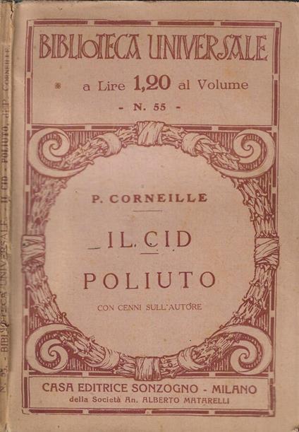 Il cid- Poliuto - Pierre Corneille - copertina