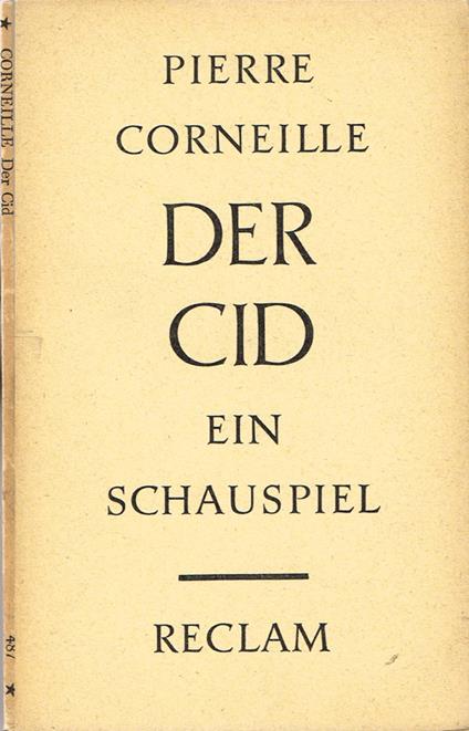 Der Cid - Pierre Corneille - copertina