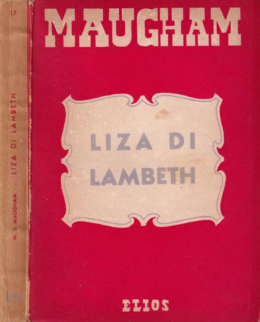 Liza di Lambeth - W. Somerset Maugham - copertina