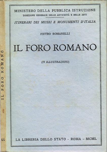 Il Foro Romano - Pietro Romanelli - copertina