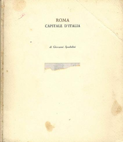 Roma - Giovanni Spadolini - copertina