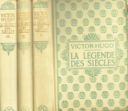 La légende des siècles 3voll - Victor Hugo - copertina