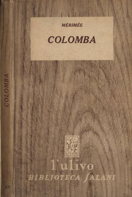 Colomba - Prosper Mérimée - copertina