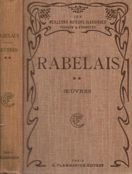 Oeuvres - François Rabelais - copertina