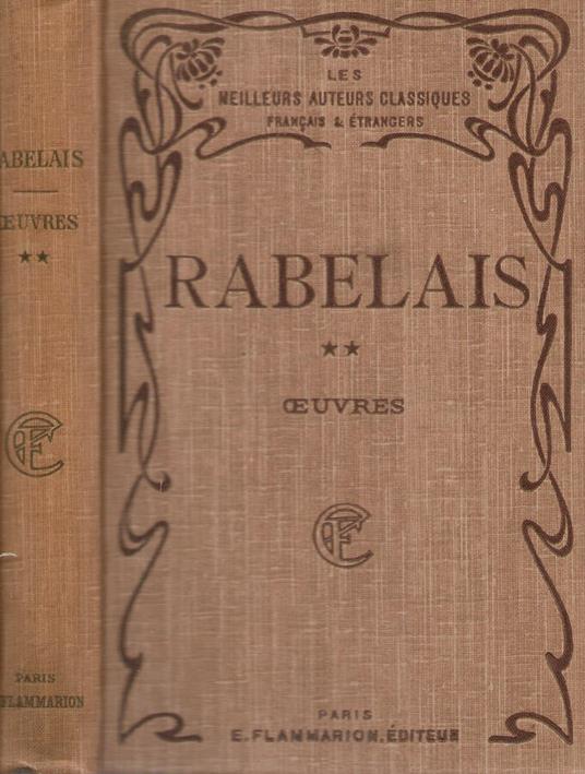 Oeuvres - François Rabelais - copertina