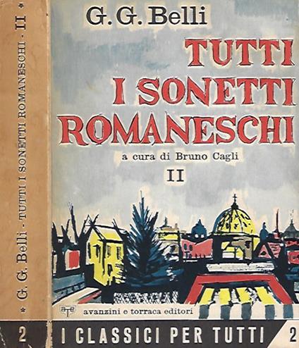 Tutti i sonetti romaneschi vol. II - Gioachino Belli - copertina