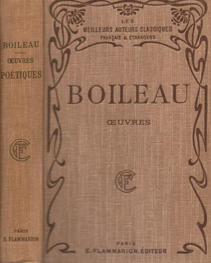 Oeuvres - Nicolas Boileau - copertina