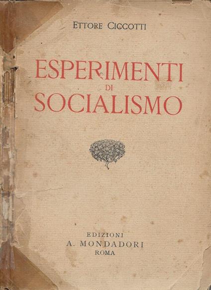 Esperimento di socialismo - Ettore Ciccotti - copertina