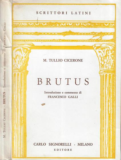 Brutus - M. Tullio Cicerone - copertina