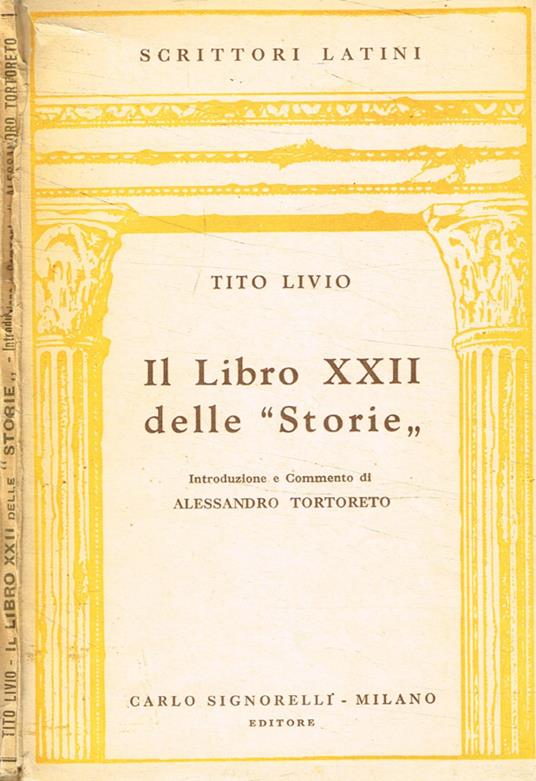 Il libro XXII delle storie - Tito Livio - copertina