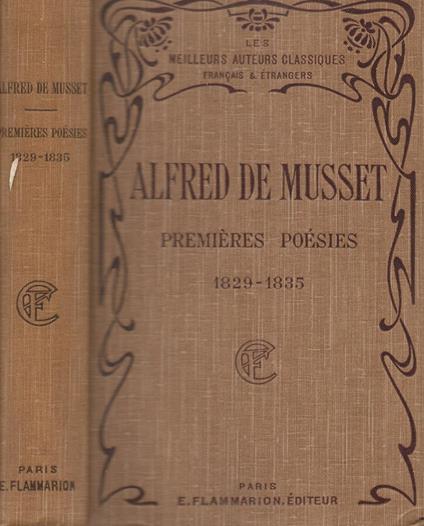 Premieres Poesies - Alfred de Musset - copertina