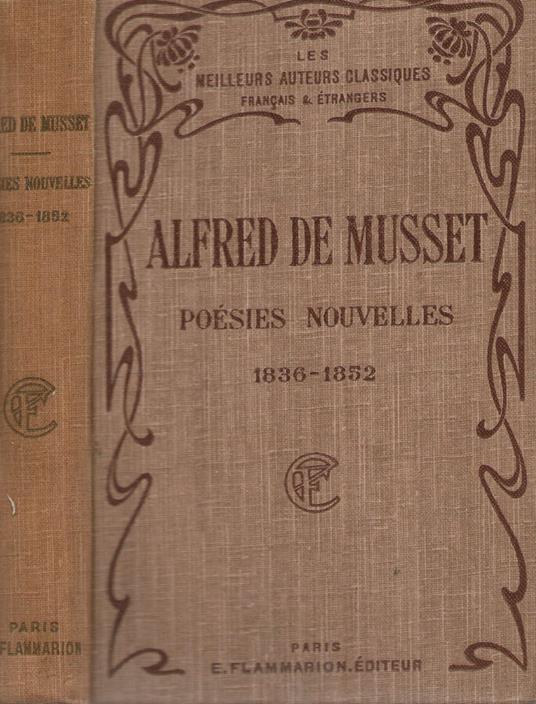 Poesies nouvelles - Alfred de Musset - copertina
