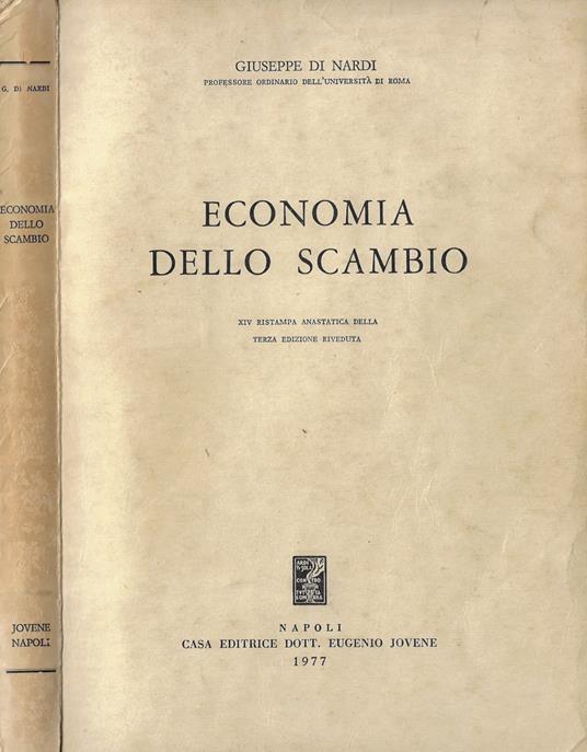 Economia dello scambio - Giuseppe Di Nardi - copertina