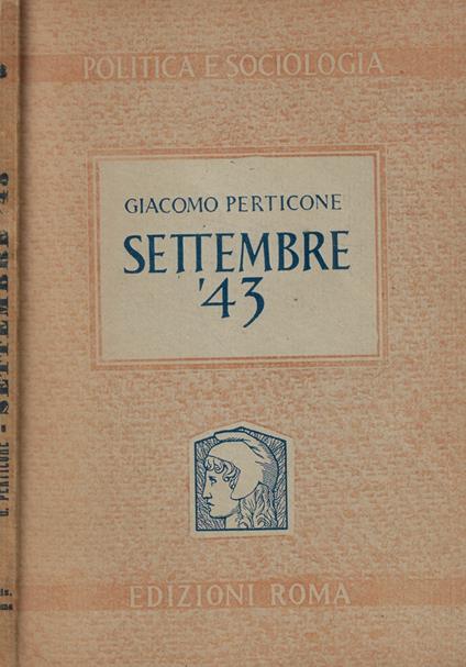 Settembre '43 - Giacomo Perticone - copertina