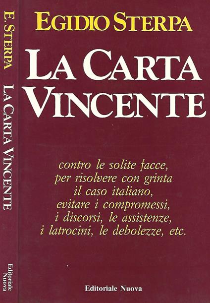 La carta vincente - Egidio Sterpa - copertina