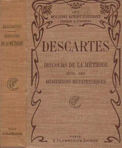 Discours de la méthode suivi des méditations métaphysiques - Renato Cartesio - copertina