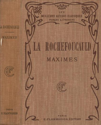 Maximes - François de La Rochefoucauld - copertina