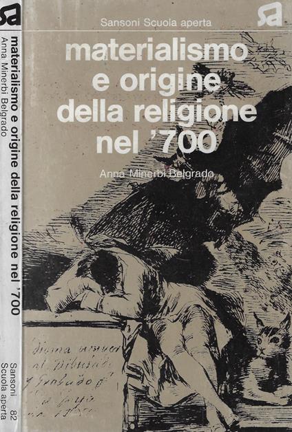 Materialismo e origine della religione nel '700 - Anna Minerbi Belgrado - copertina