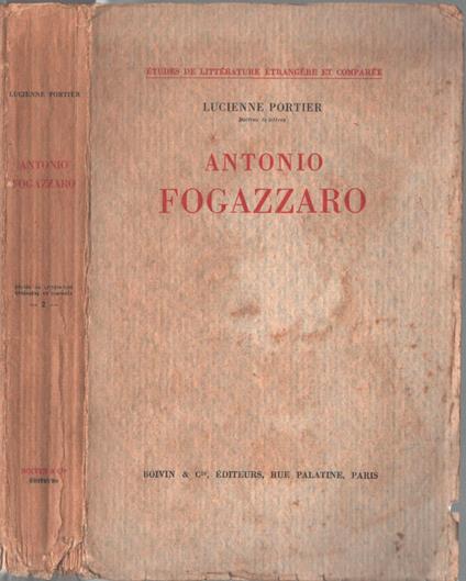 Antonio Fogazzaro - Lucienne Portier - copertina