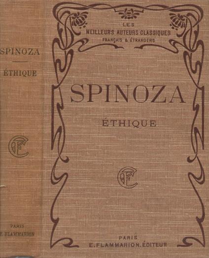 Ethique - Baruch Spinoza - copertina