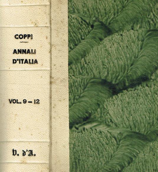 Annali d'italia dal 1750 sino a' giorni nostri - Antonio Coppi - copertina