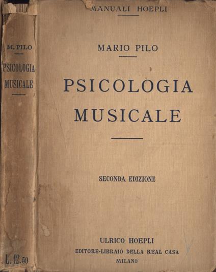 Psicologia musicale - Mario Pilo - copertina