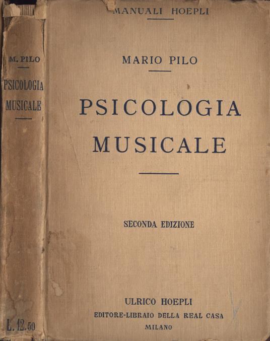 Psicologia musicale - Mario Pilo - copertina