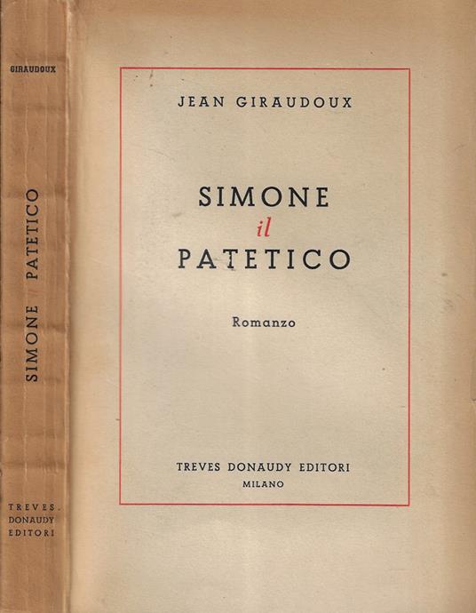 Simone il patetico - Jean Giraudoux - copertina