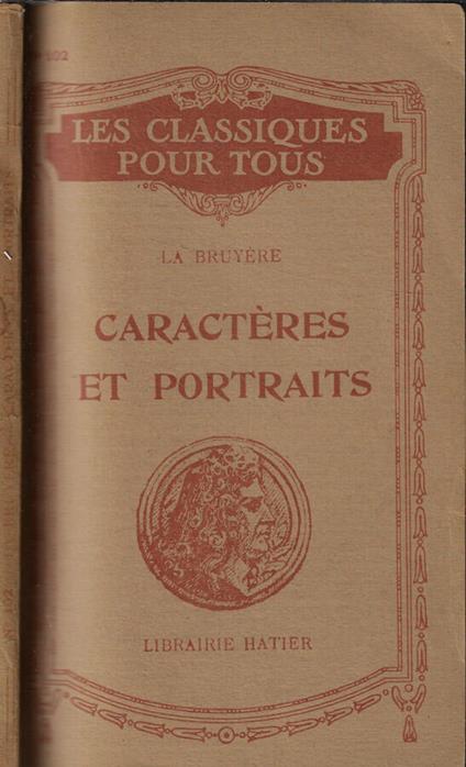 Caracteres et portraits - Jean de La Bruyère - copertina