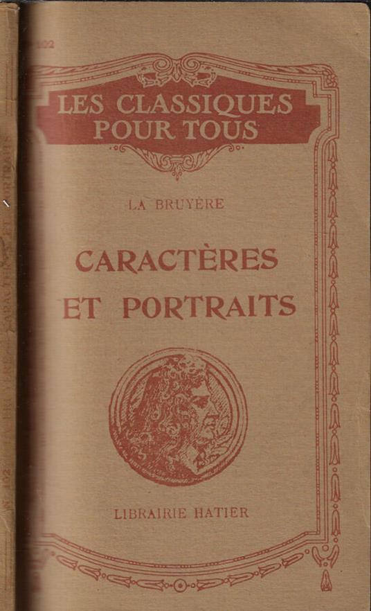 Caracteres et portraits - Jean de La Bruyère - copertina